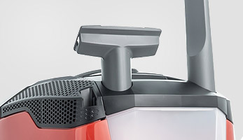 Зберігання аксесуарів на корпусі під час прибирання.