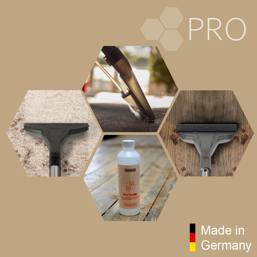 Amfibia Pro Animal, насадки для вологого прибирання килимів, підлоги, меблів та мийний концентрат ProTex Pet