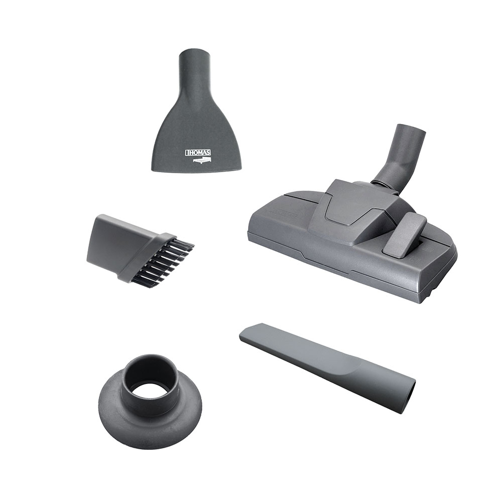 Dry cleaning nozzles: universal for floors, upholstered furniture, crevices, delicate surfaces