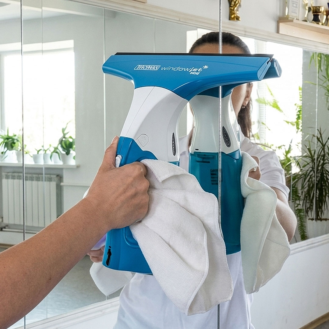 THOMAS Window Jet 2in1 cordless window vacuum, ergonomic body without nozzle