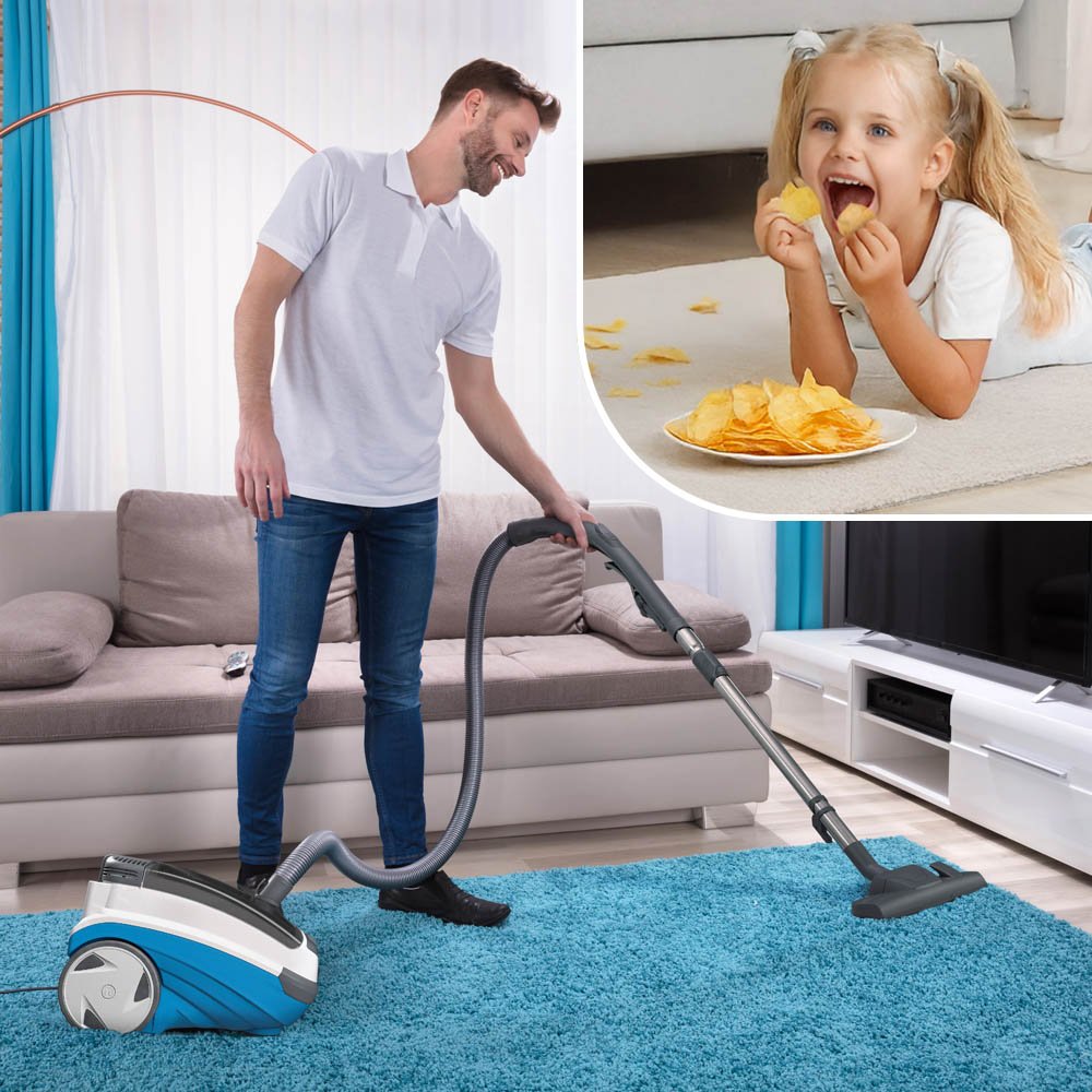 Dry cleaning of carpets